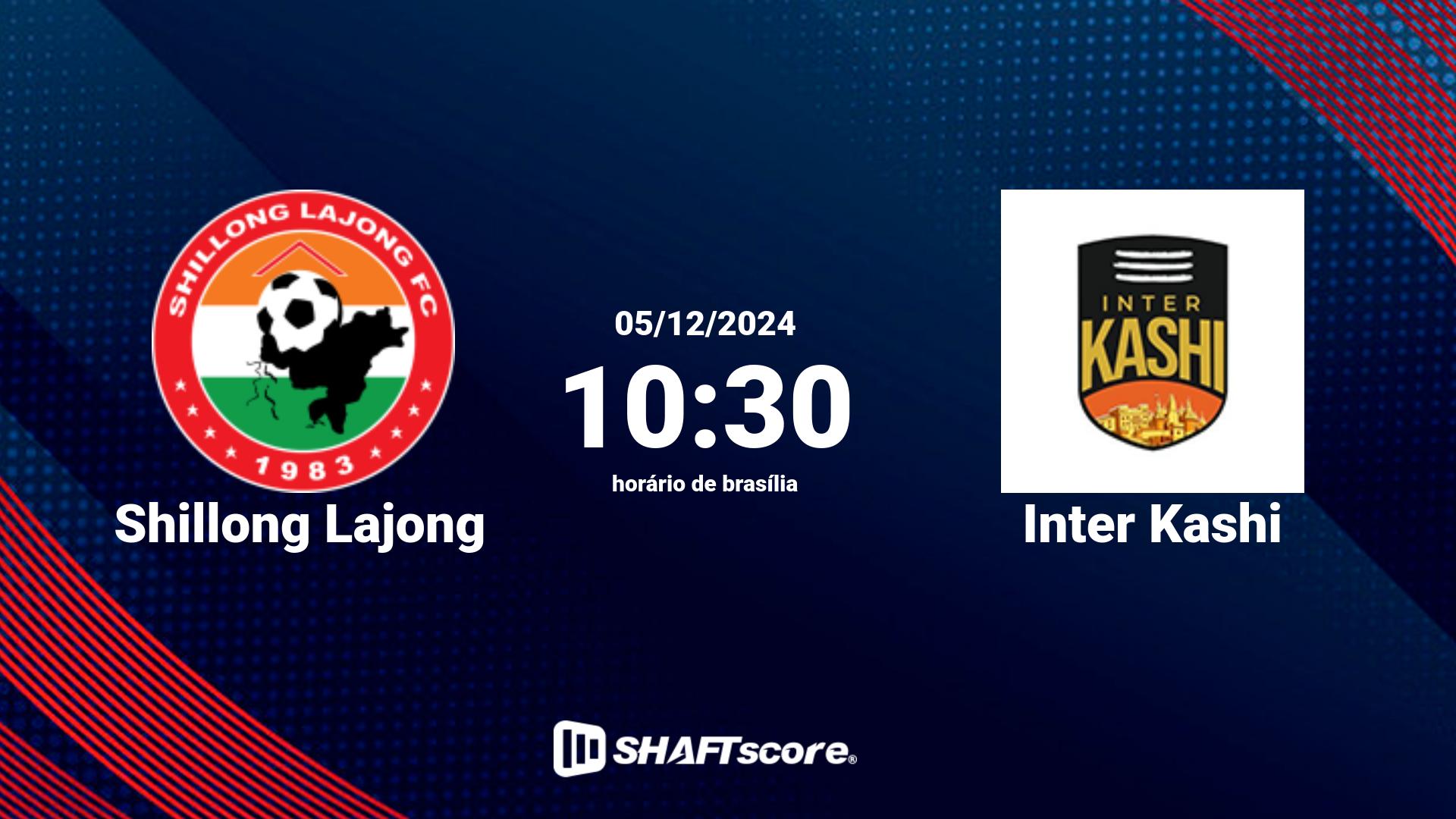 Estatísticas do jogo Shillong Lajong vs Inter Kashi 05.12 10:30