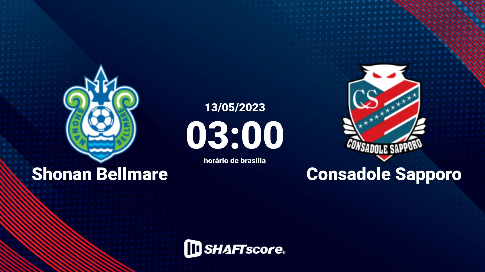 Estatísticas do jogo Shonan Bellmare vs Consadole Sapporo 13.05 03:00