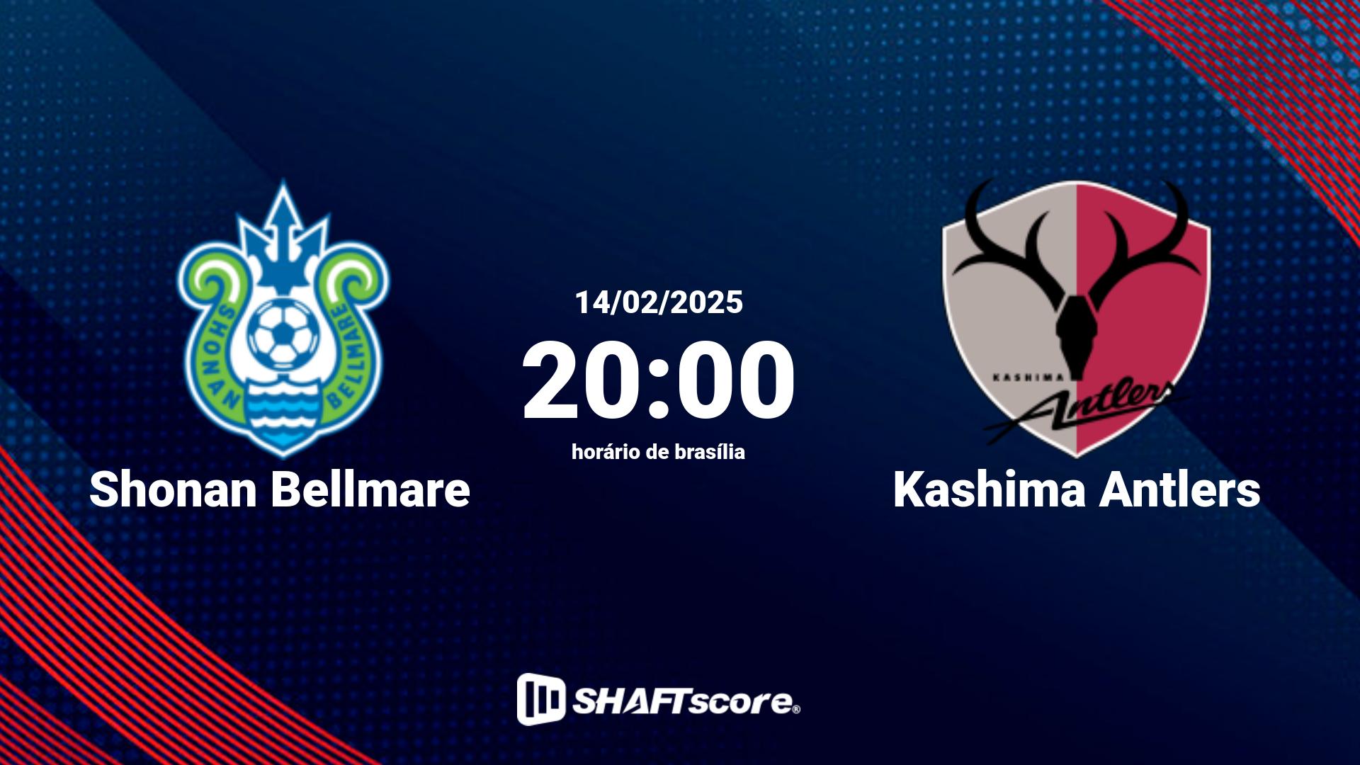 Estatísticas do jogo Shonan Bellmare vs Kashima Antlers 14.02 20:00