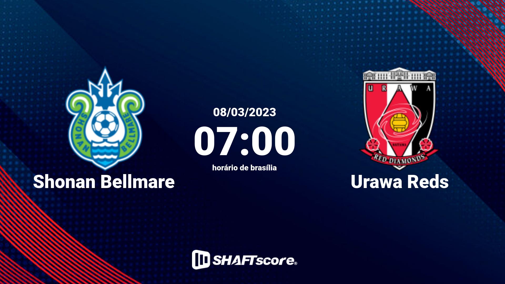 Estatísticas do jogo Shonan Bellmare vs Urawa Reds 08.03 07:00