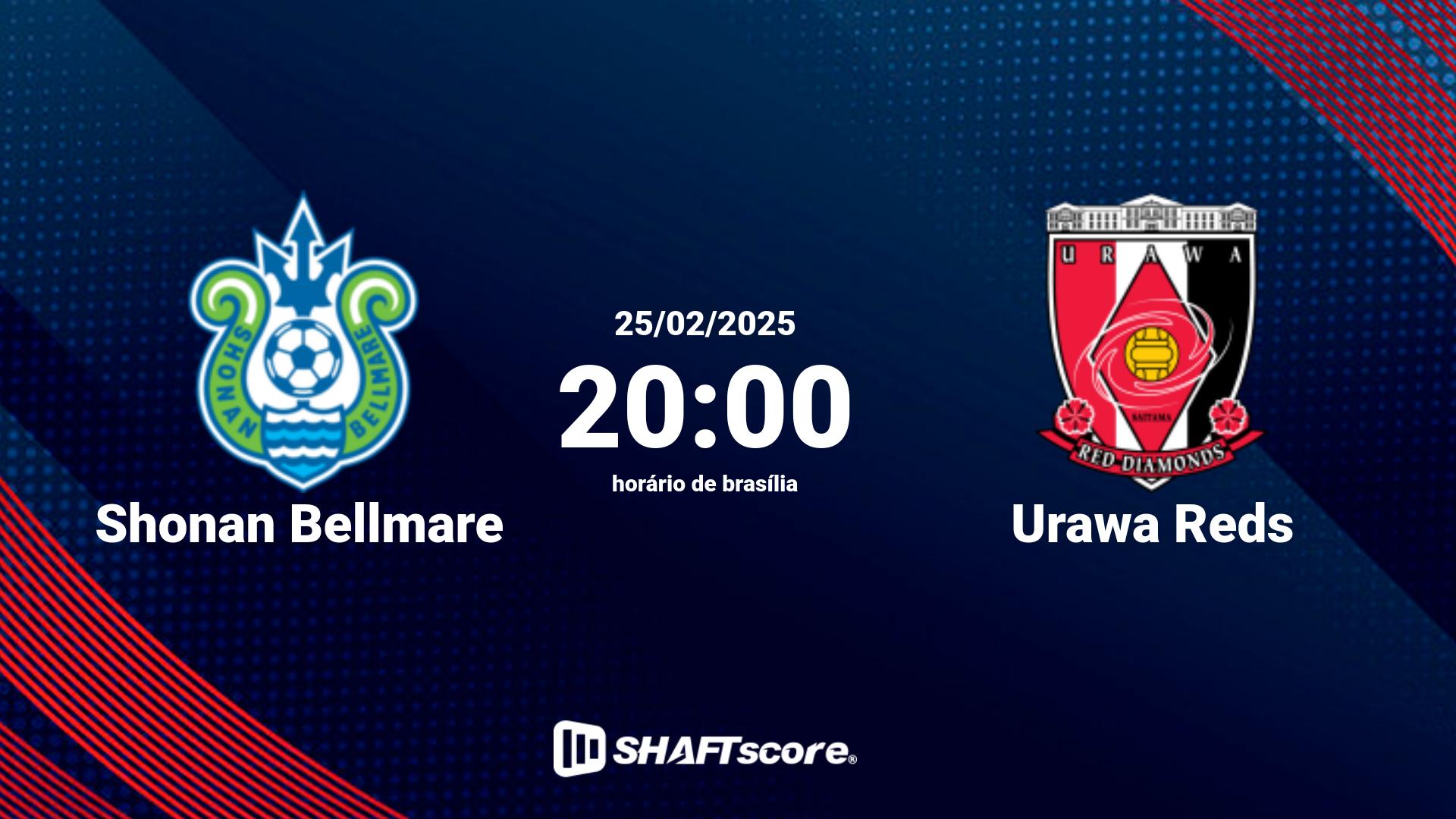 Estatísticas do jogo Shonan Bellmare vs Urawa Reds 25.02 20:00