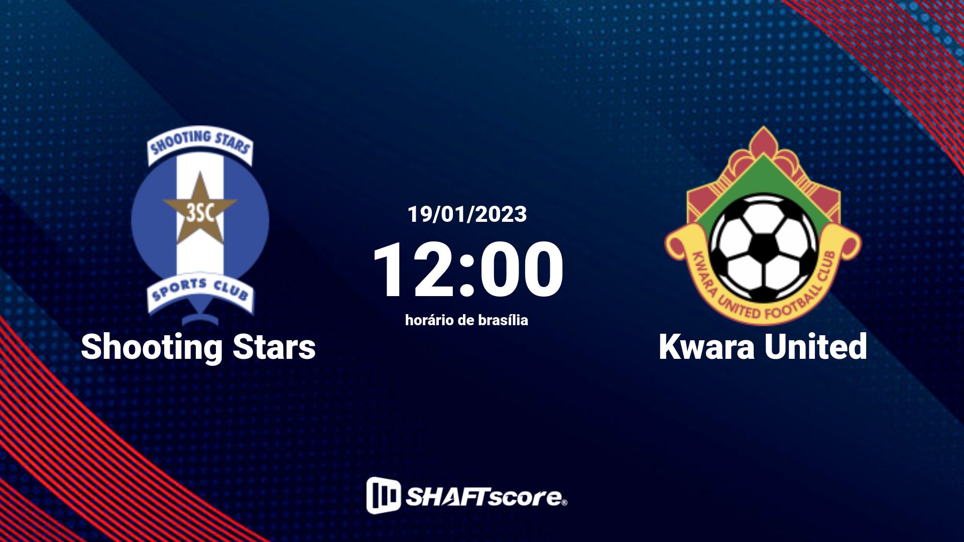 Estatísticas do jogo Shooting Stars vs Kwara United 19.01 12:00