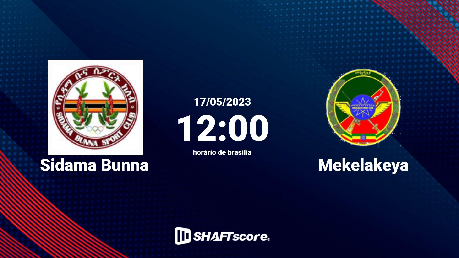 Estatísticas do jogo Sidama Bunna vs Mekelakeya 17.05 12:00