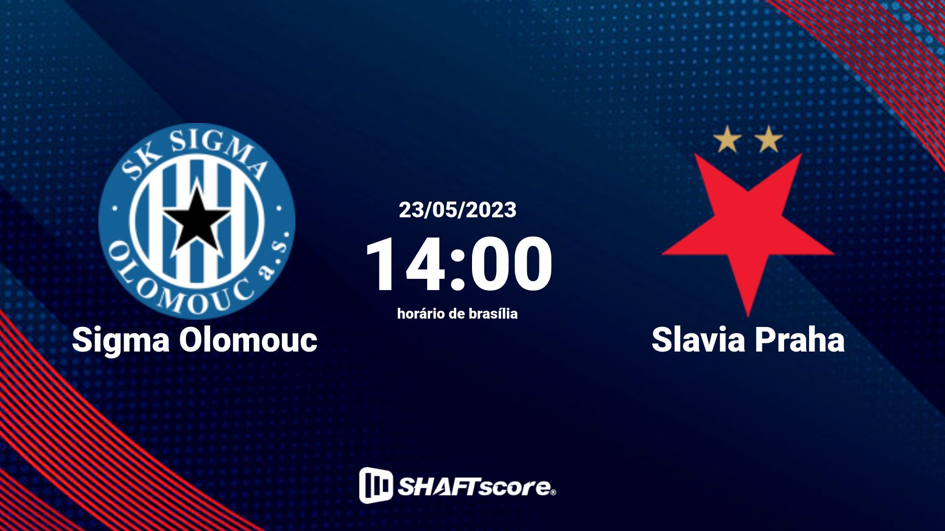 Estatísticas do jogo Sigma Olomouc vs Slavia Praha 23.05 14:00