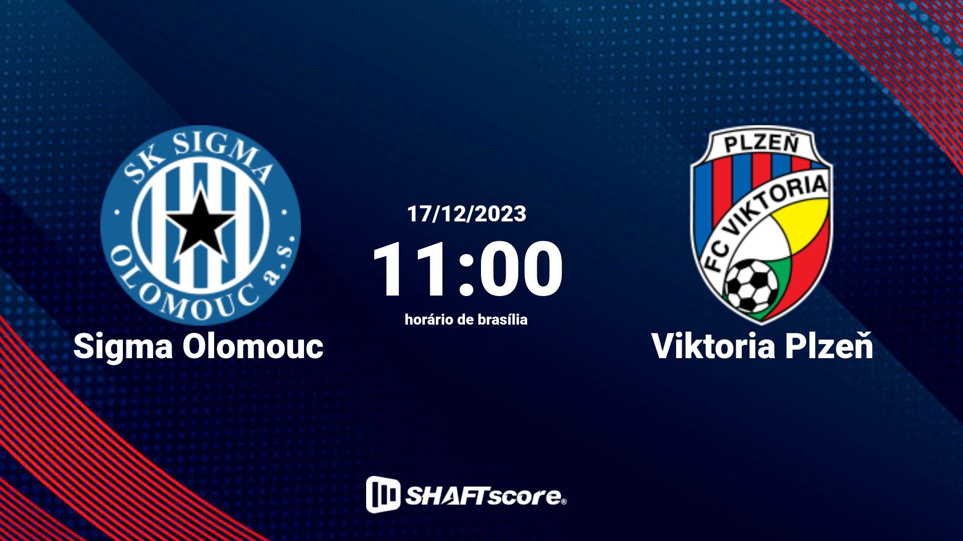 Estatísticas do jogo Sigma Olomouc vs Viktoria Plzeň 17.12 11:00