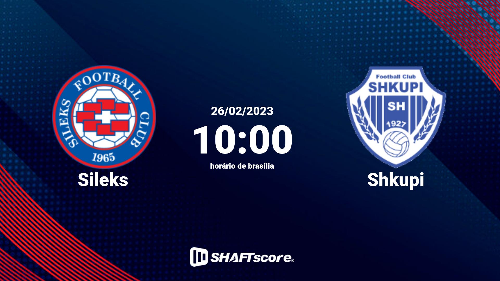 Estatísticas do jogo Sileks vs Shkupi 26.02 10:00