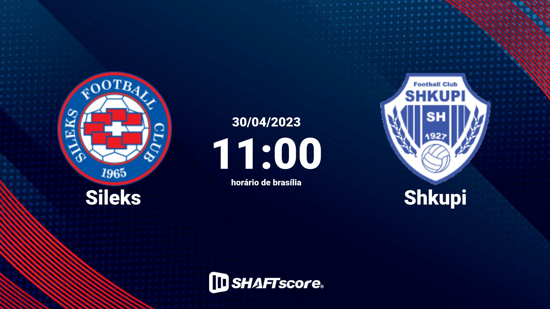 Estatísticas do jogo Sileks vs Shkupi 30.04 11:00