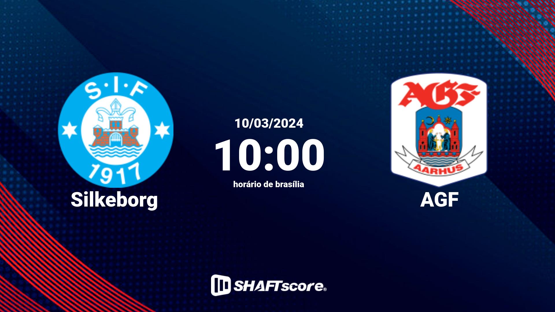 Estatísticas do jogo Silkeborg vs AGF 10.03 10:00