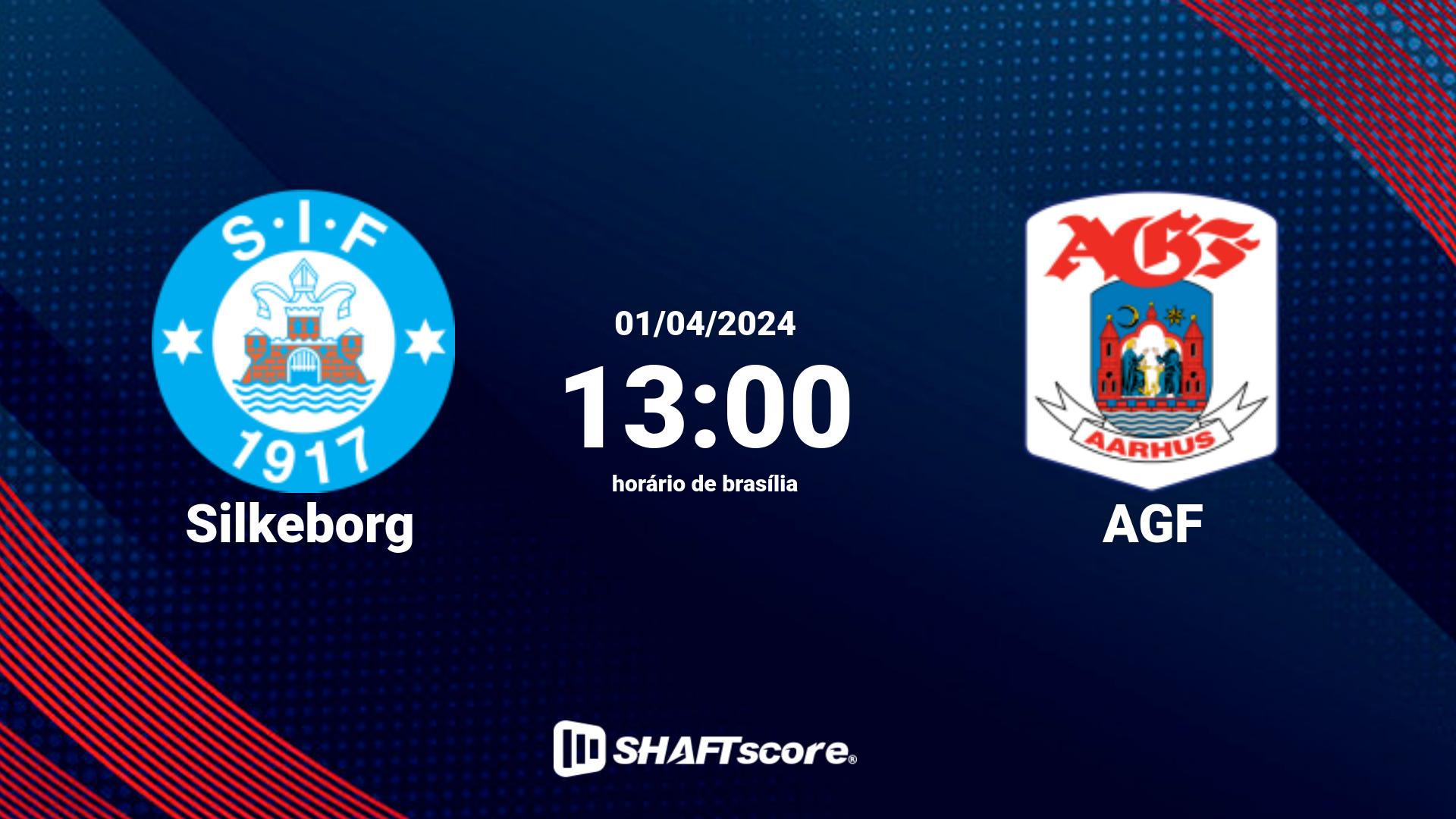 Estatísticas do jogo Silkeborg vs AGF 01.04 13:00