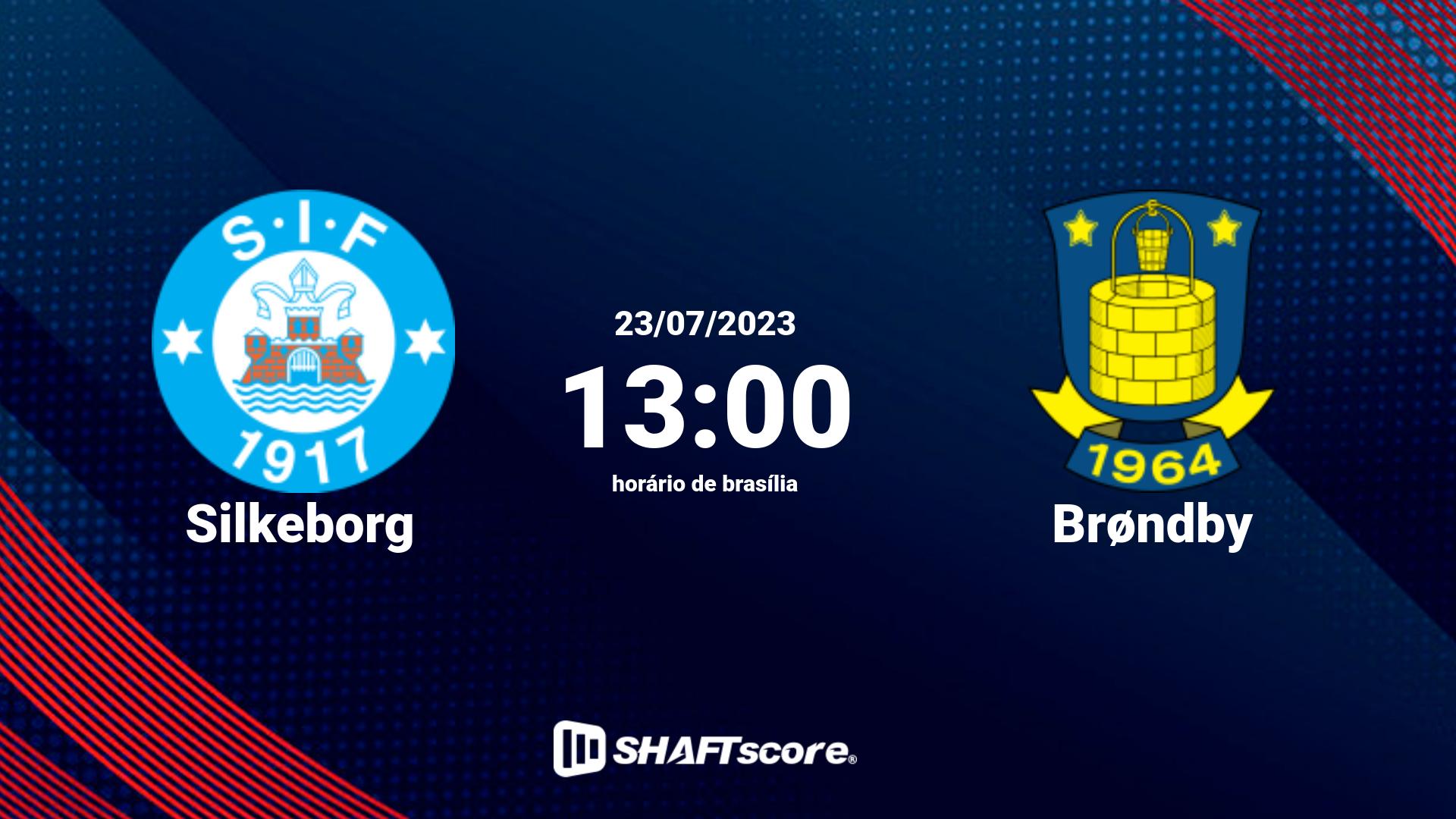 Estatísticas do jogo Silkeborg vs Brøndby 23.07 13:00