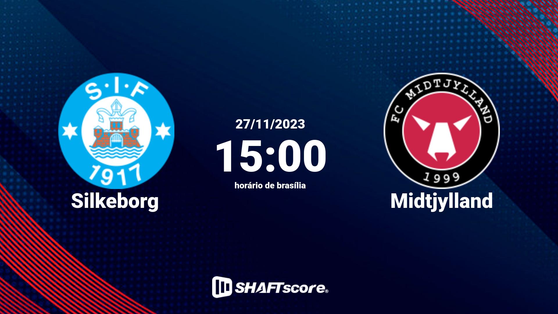 Estatísticas do jogo Silkeborg vs Midtjylland 27.11 15:00