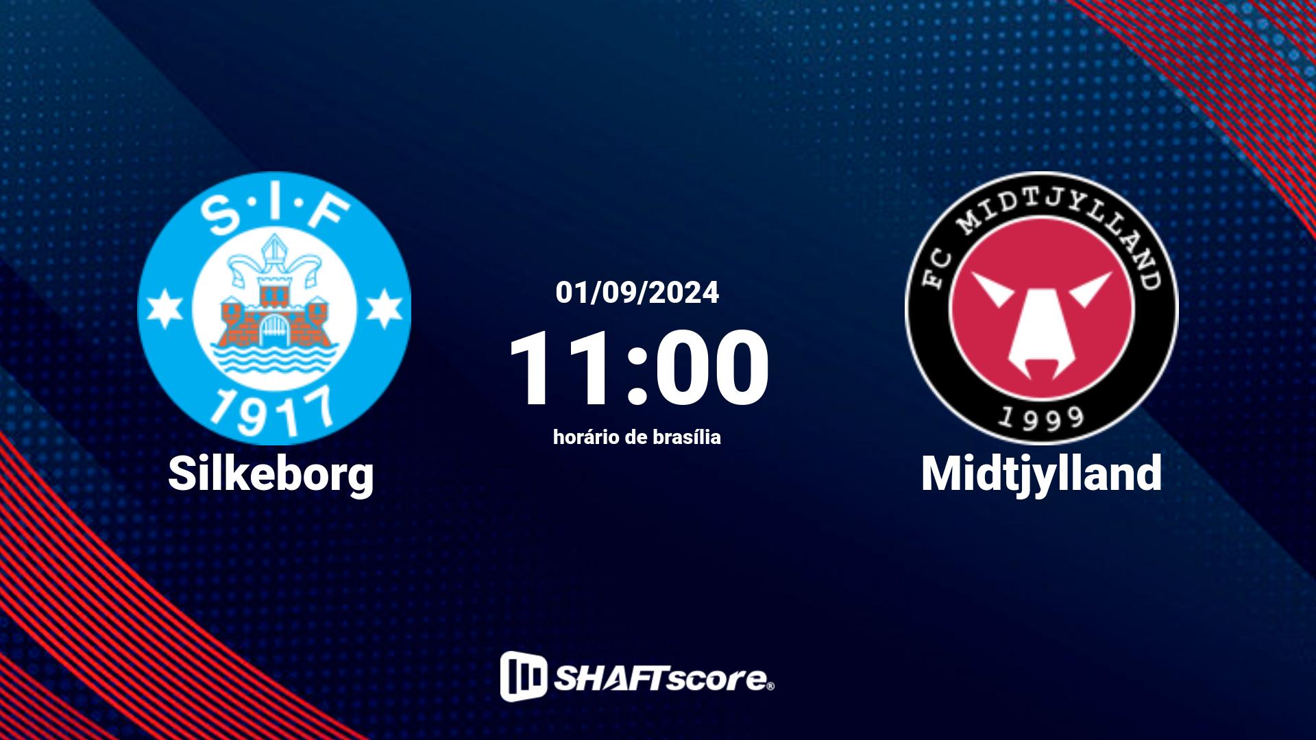 Estatísticas do jogo Silkeborg vs Midtjylland 01.09 11:00