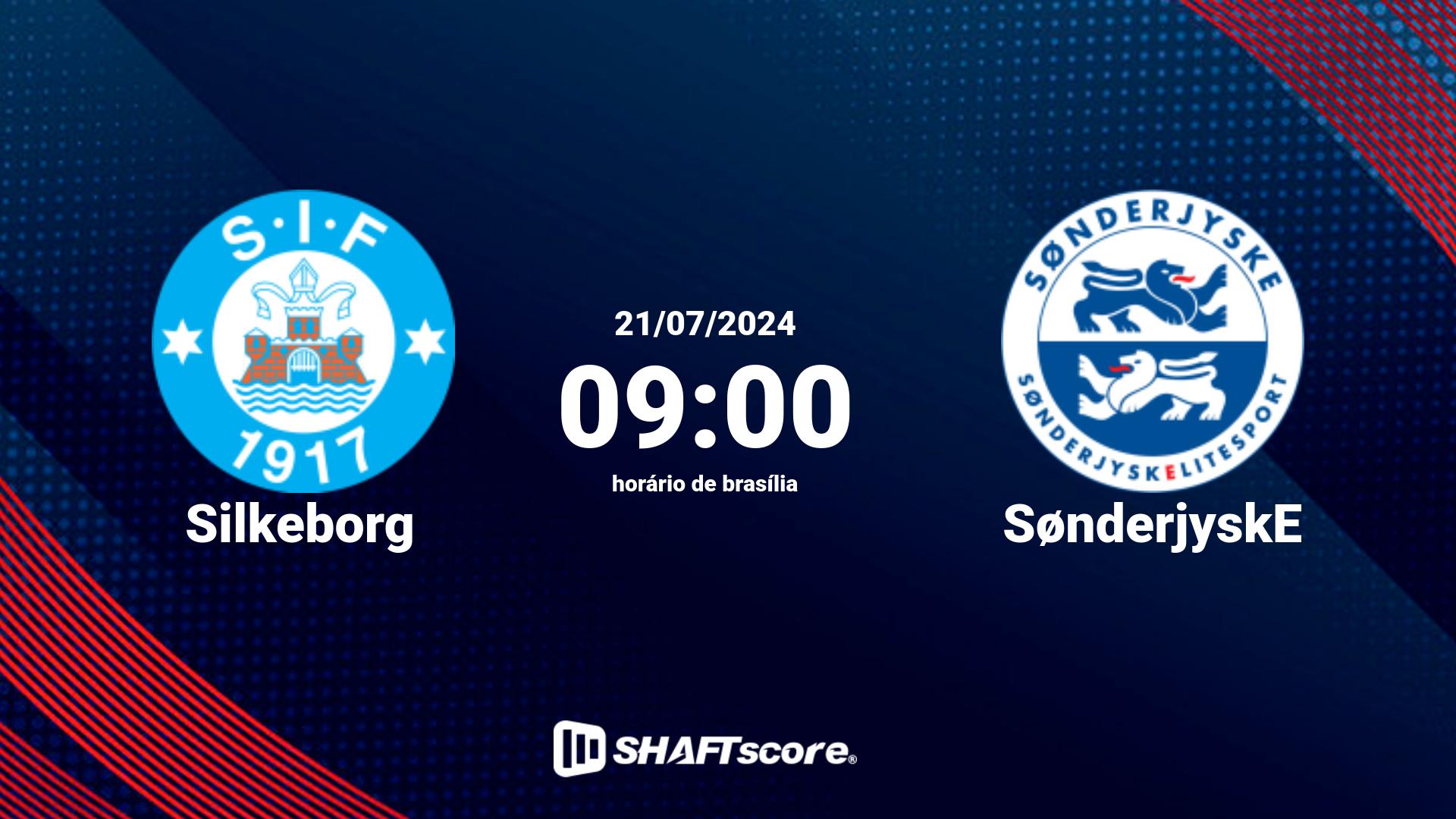 Estatísticas do jogo Silkeborg vs SønderjyskE 21.07 09:00