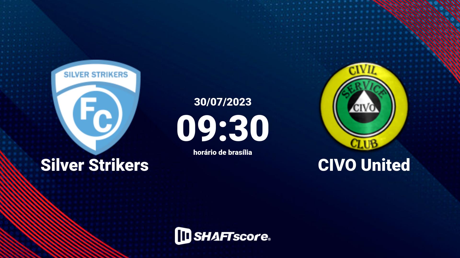 Estatísticas do jogo Silver Strikers vs CIVO United 30.07 09:30