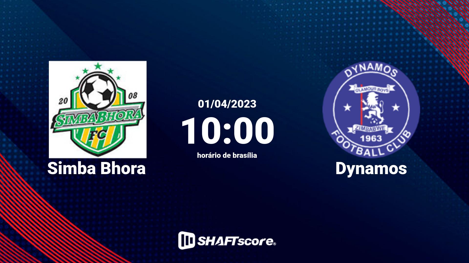 Estatísticas do jogo Simba Bhora vs Dynamos 01.04 10:00