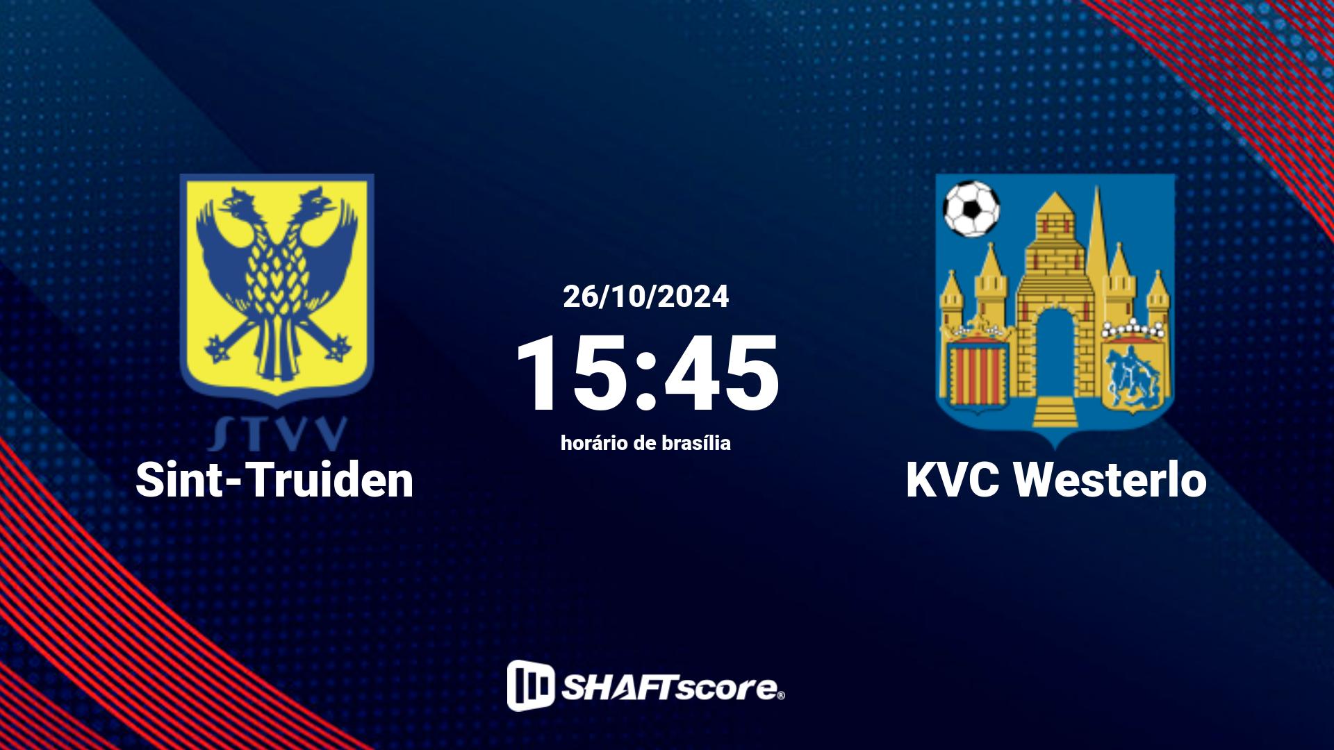 Estatísticas do jogo Sint-Truiden vs KVC Westerlo 26.10 15:45