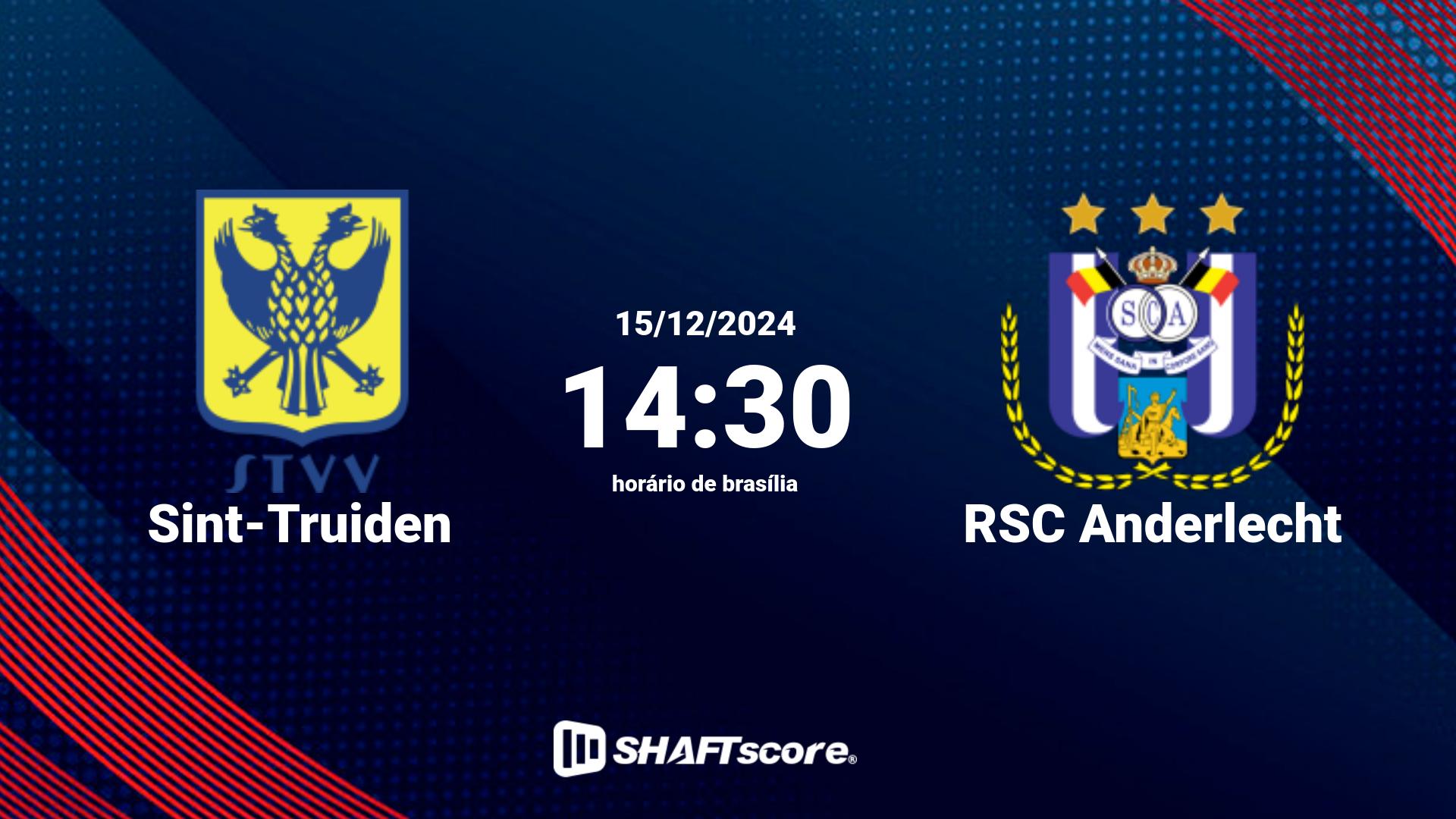 Estatísticas do jogo Sint-Truiden vs RSC Anderlecht 15.12 14:30