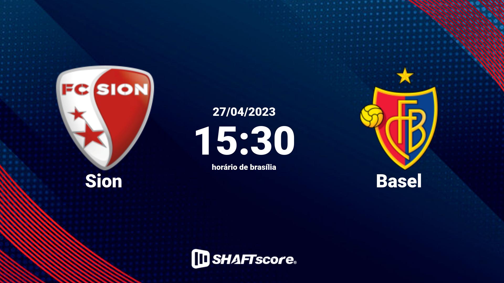 Estatísticas do jogo Sion vs Basel 27.04 15:30