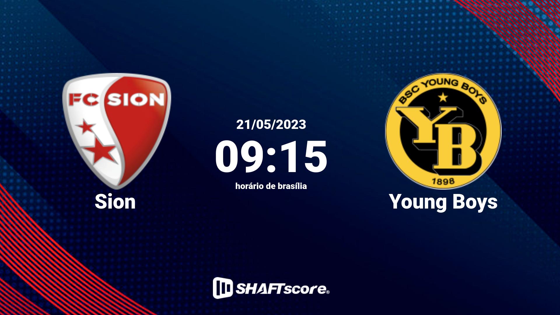Estatísticas do jogo Sion vs Young Boys 21.05 09:15