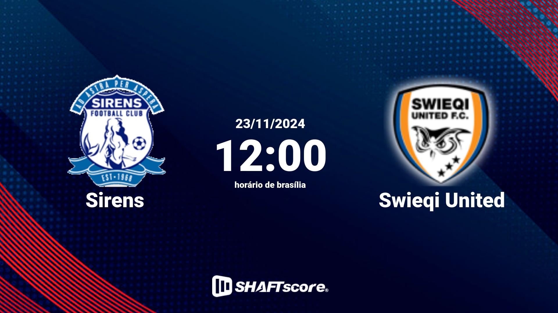 Estatísticas do jogo Sirens vs Swieqi United 23.11 12:00