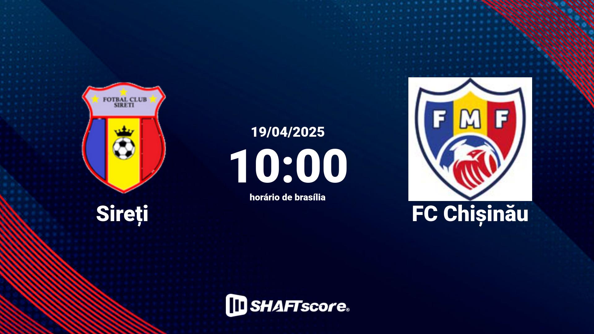 Estatísticas do jogo Sireți vs FC Chișinău 19.04 10:00