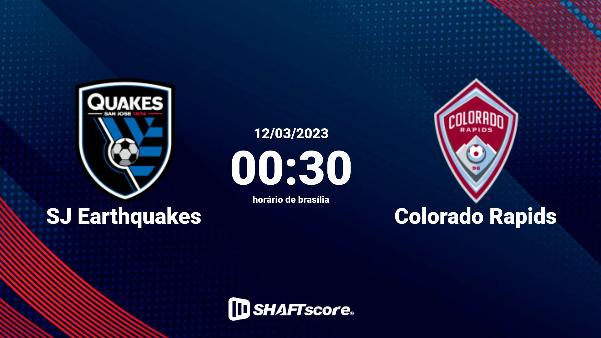 Estatísticas do jogo SJ Earthquakes vs Colorado Rapids 12.03 00:30