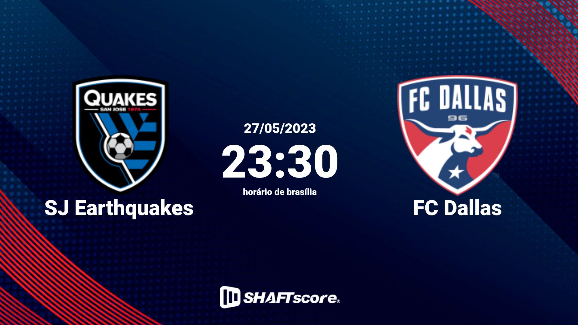 Estatísticas do jogo SJ Earthquakes vs FC Dallas 27.05 23:30