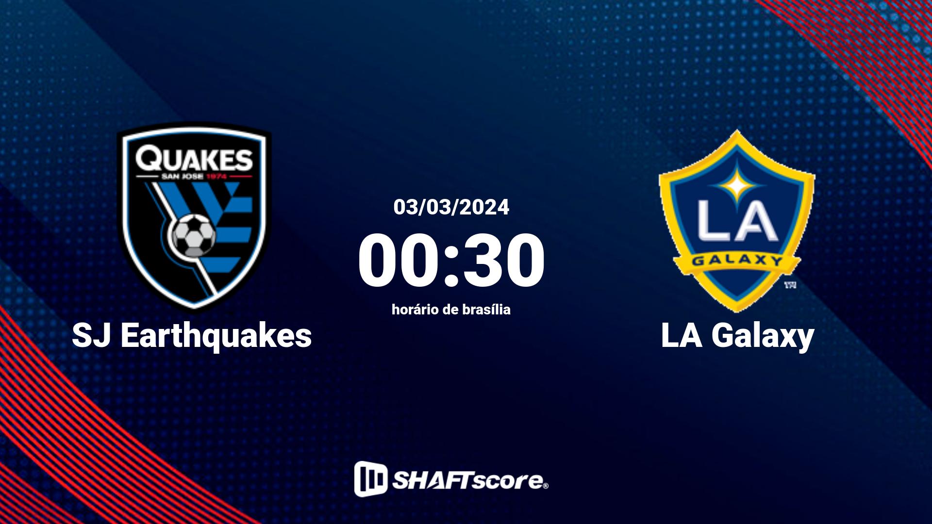 Estatísticas do jogo SJ Earthquakes vs LA Galaxy 03.03 00:30