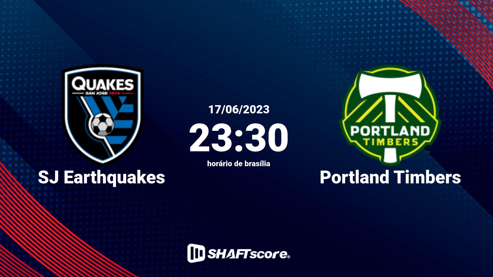 Estatísticas do jogo SJ Earthquakes vs Portland Timbers 17.06 23:30