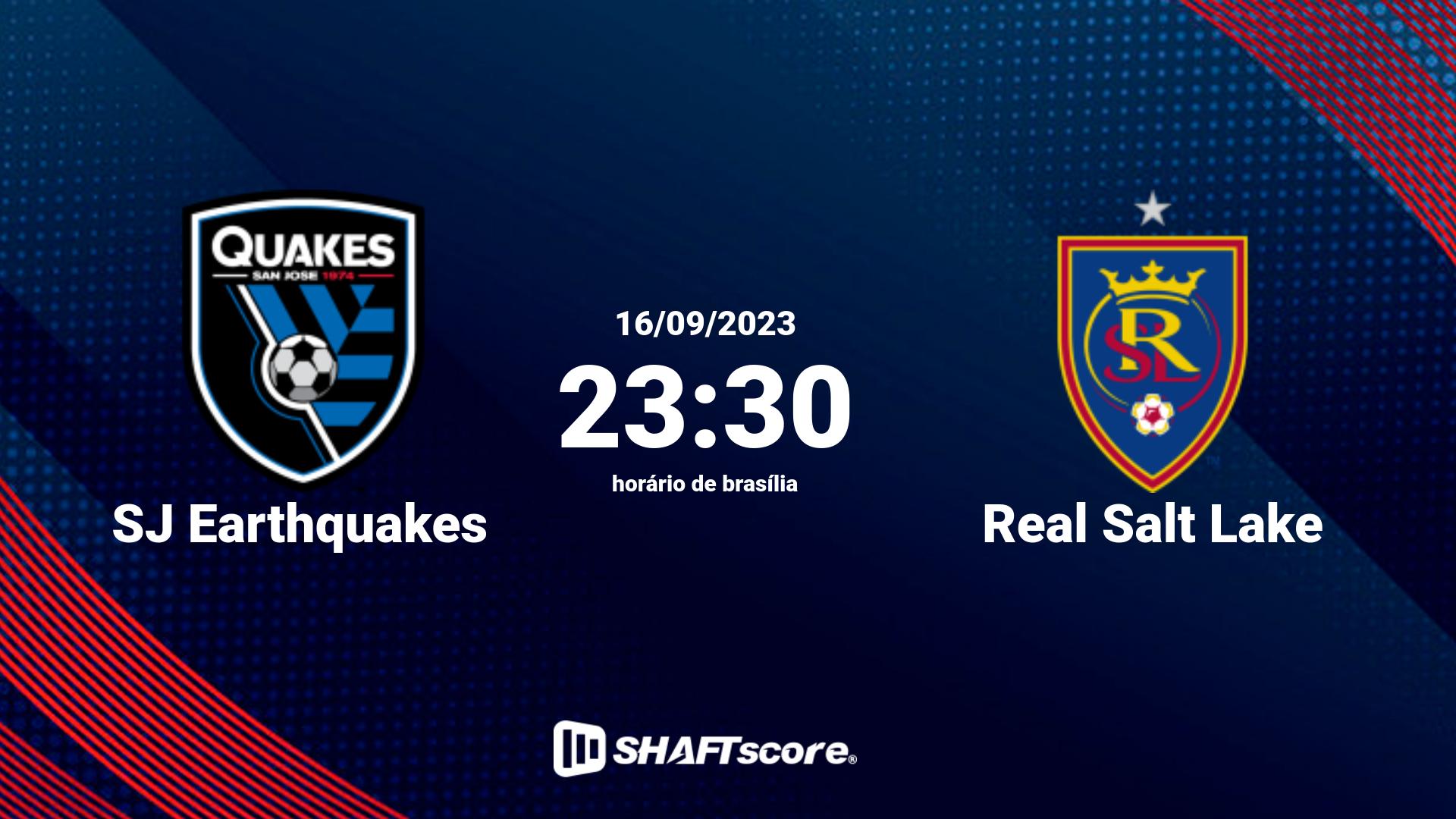 Estatísticas do jogo SJ Earthquakes vs Real Salt Lake 16.09 23:30