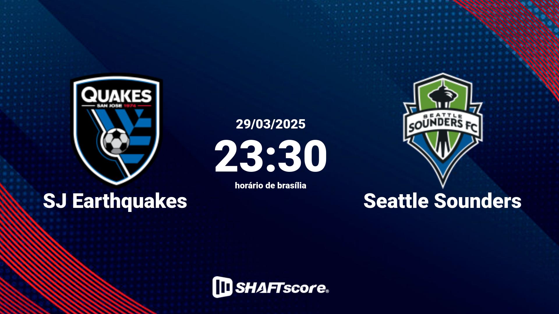 Estatísticas do jogo SJ Earthquakes vs Seattle Sounders 29.03 23:30