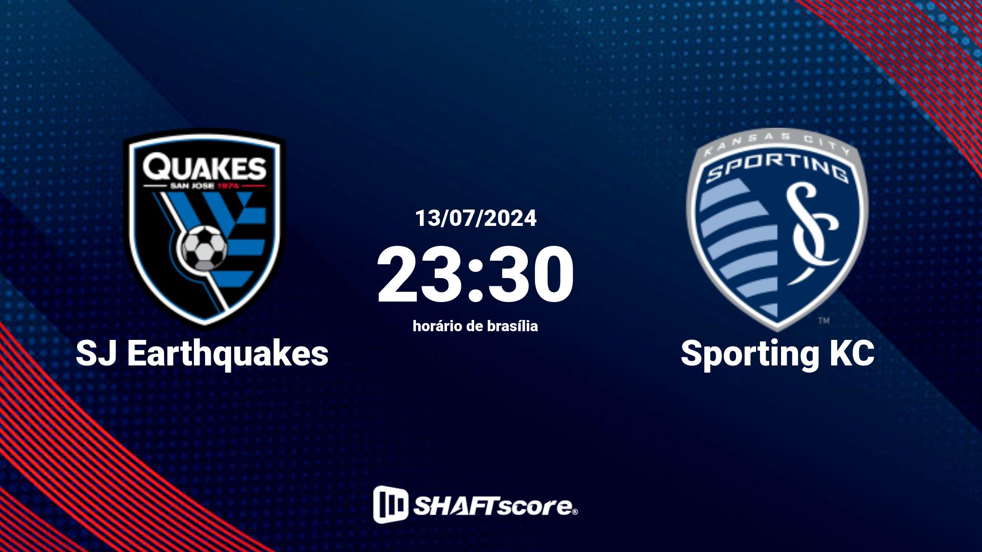 Estatísticas do jogo SJ Earthquakes vs Sporting KC 13.07 23:30