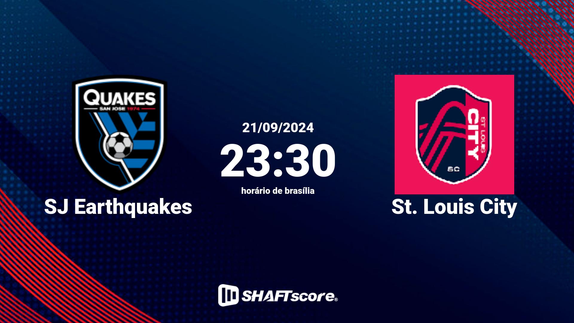 Estatísticas do jogo SJ Earthquakes vs St. Louis City 21.09 23:30