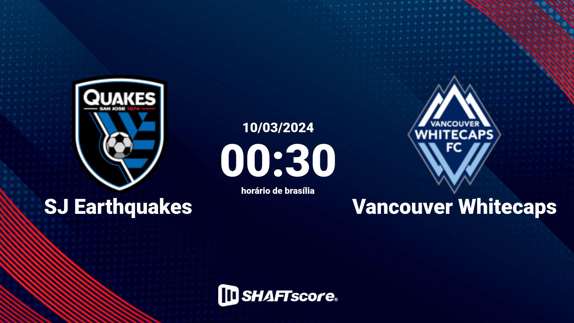 Estatísticas do jogo SJ Earthquakes vs Vancouver Whitecaps 10.03 00:30