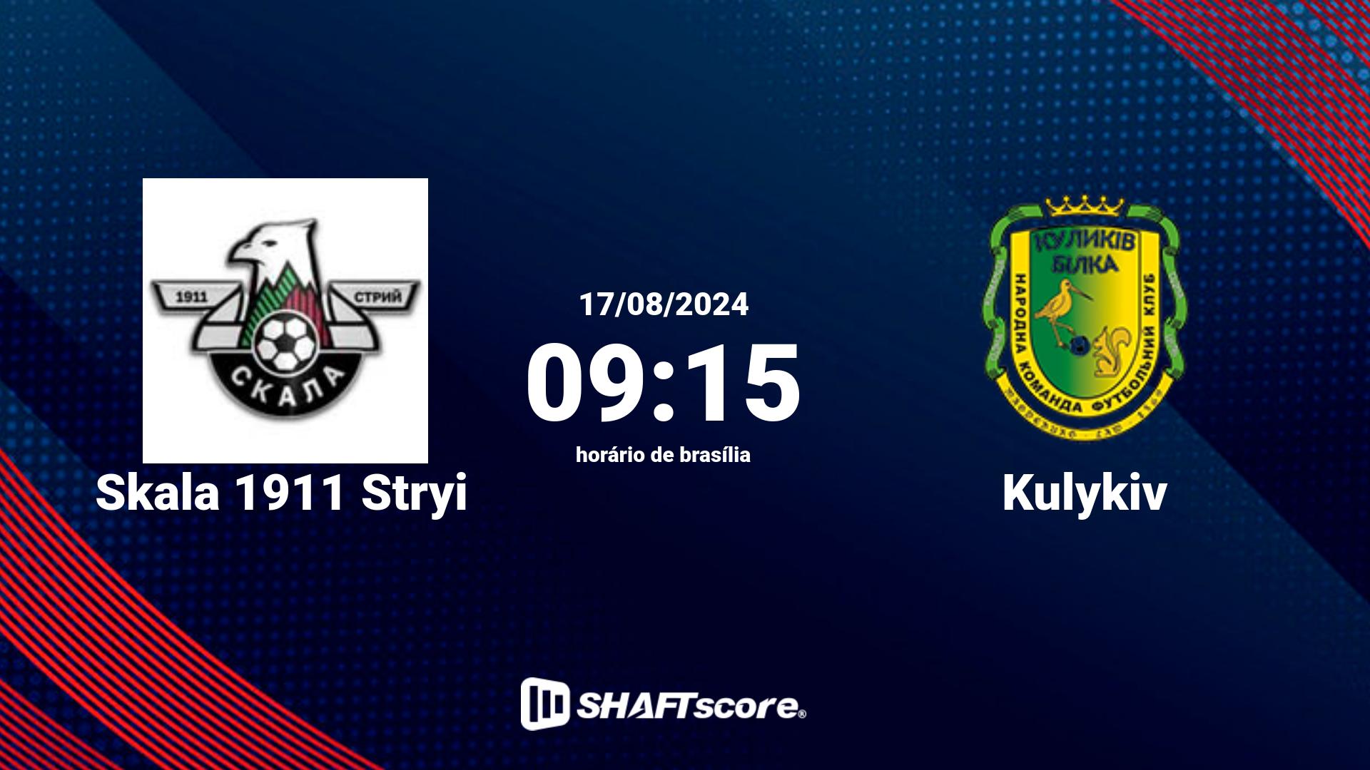 Estatísticas do jogo Skala 1911 Stryi vs Kulykiv 17.08 09:15