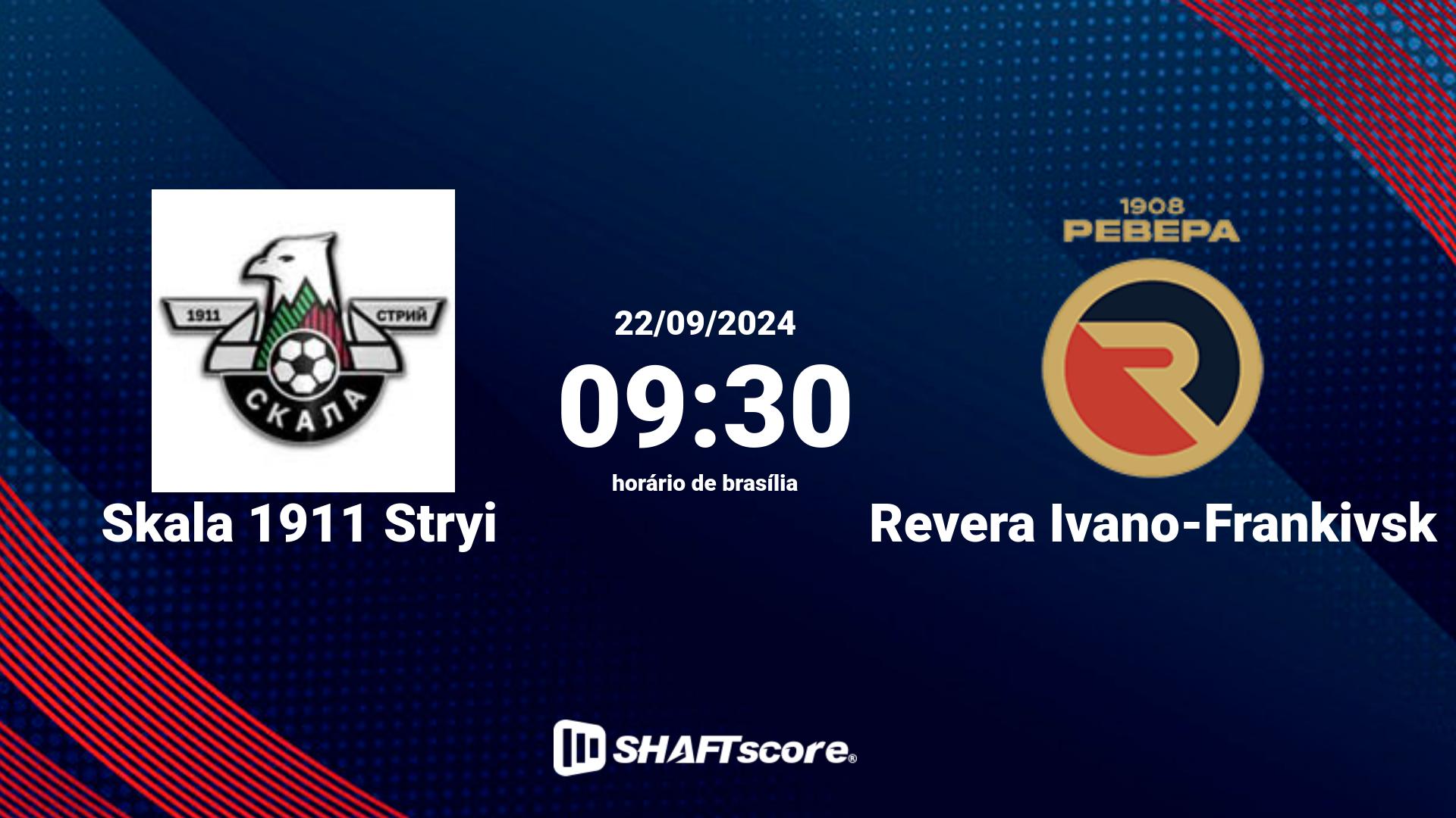 Estatísticas do jogo Skala 1911 Stryi vs Revera Ivano-Frankivsk 22.09 09:30