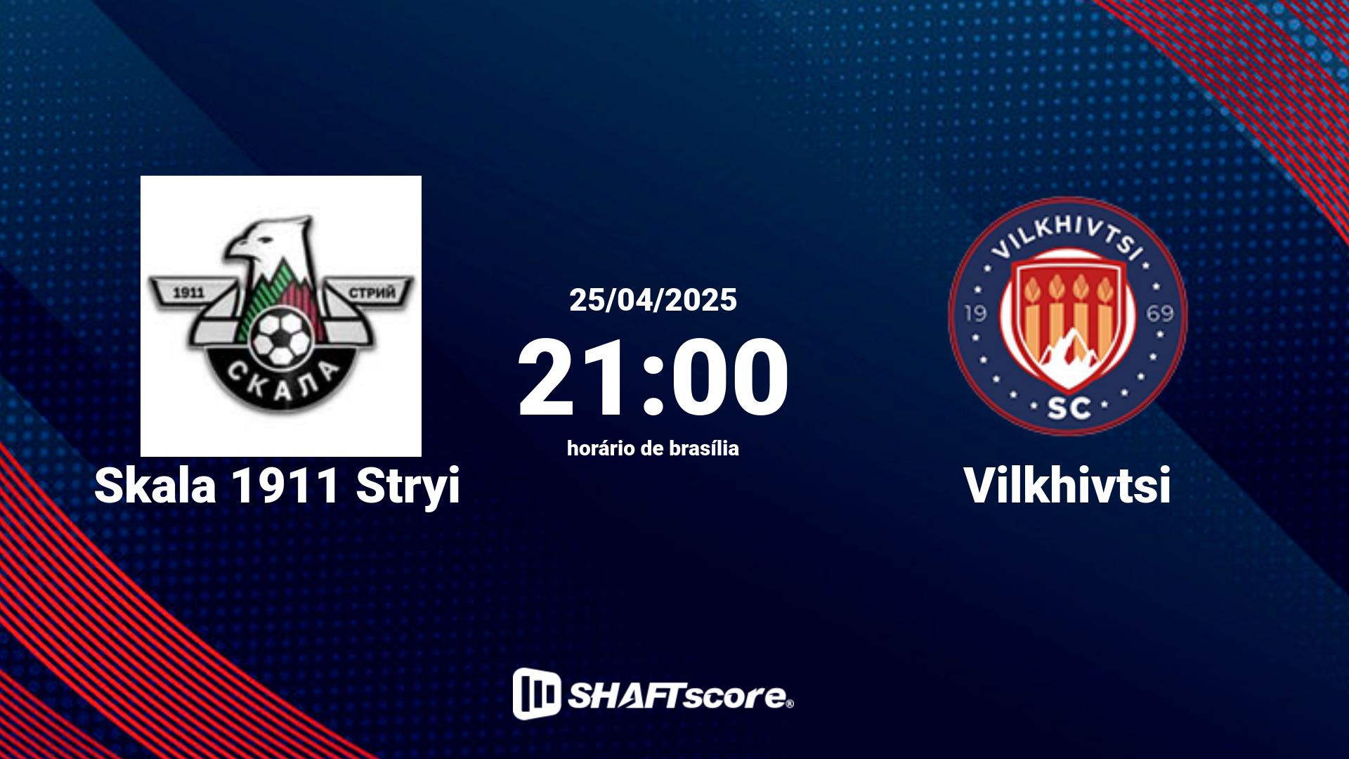 Estatísticas do jogo Skala 1911 Stryi vs Vilkhivtsi 25.04 21:00