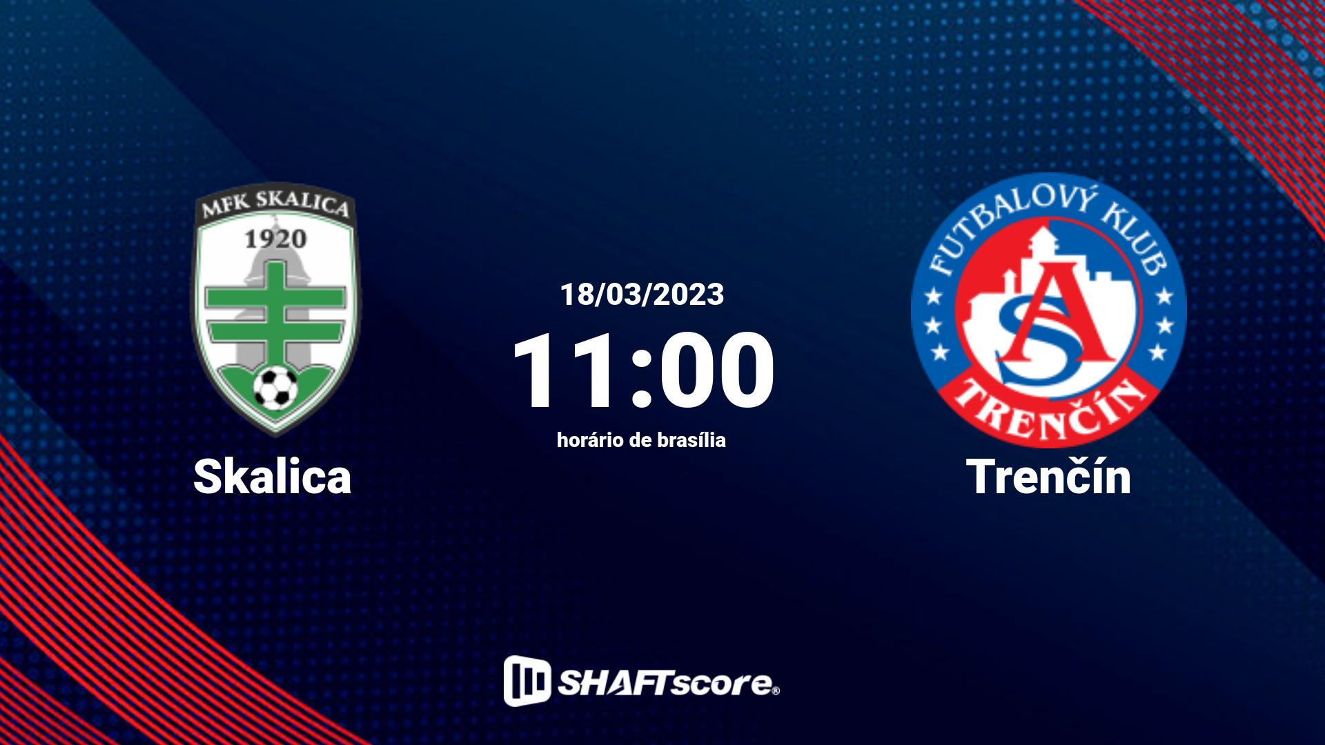 Estatísticas do jogo Skalica vs Trenčín 18.03 11:00