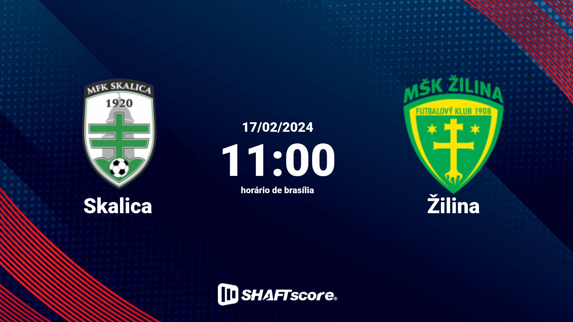 Estatísticas do jogo Skalica vs Žilina 17.02 11:00