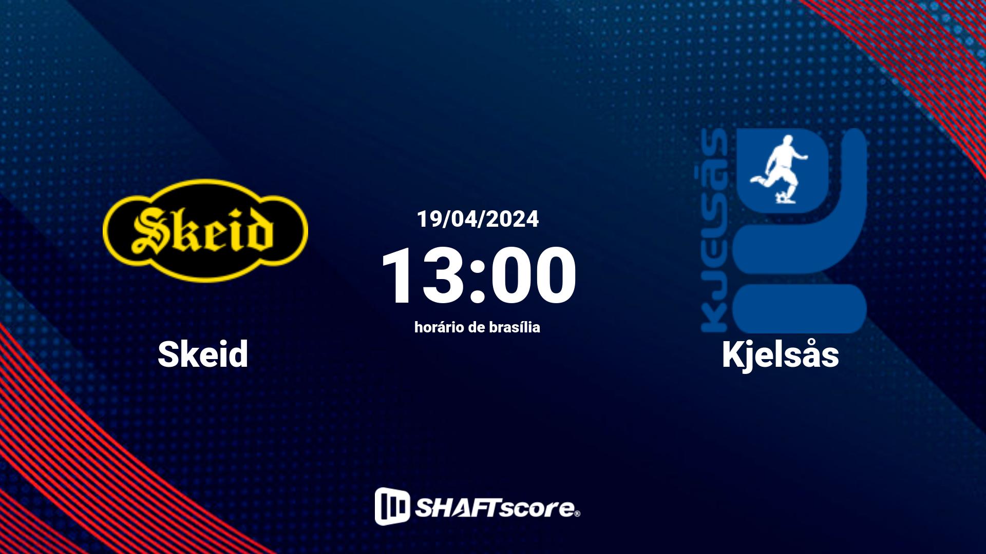 Estatísticas do jogo Skeid vs Kjelsås 19.04 13:00