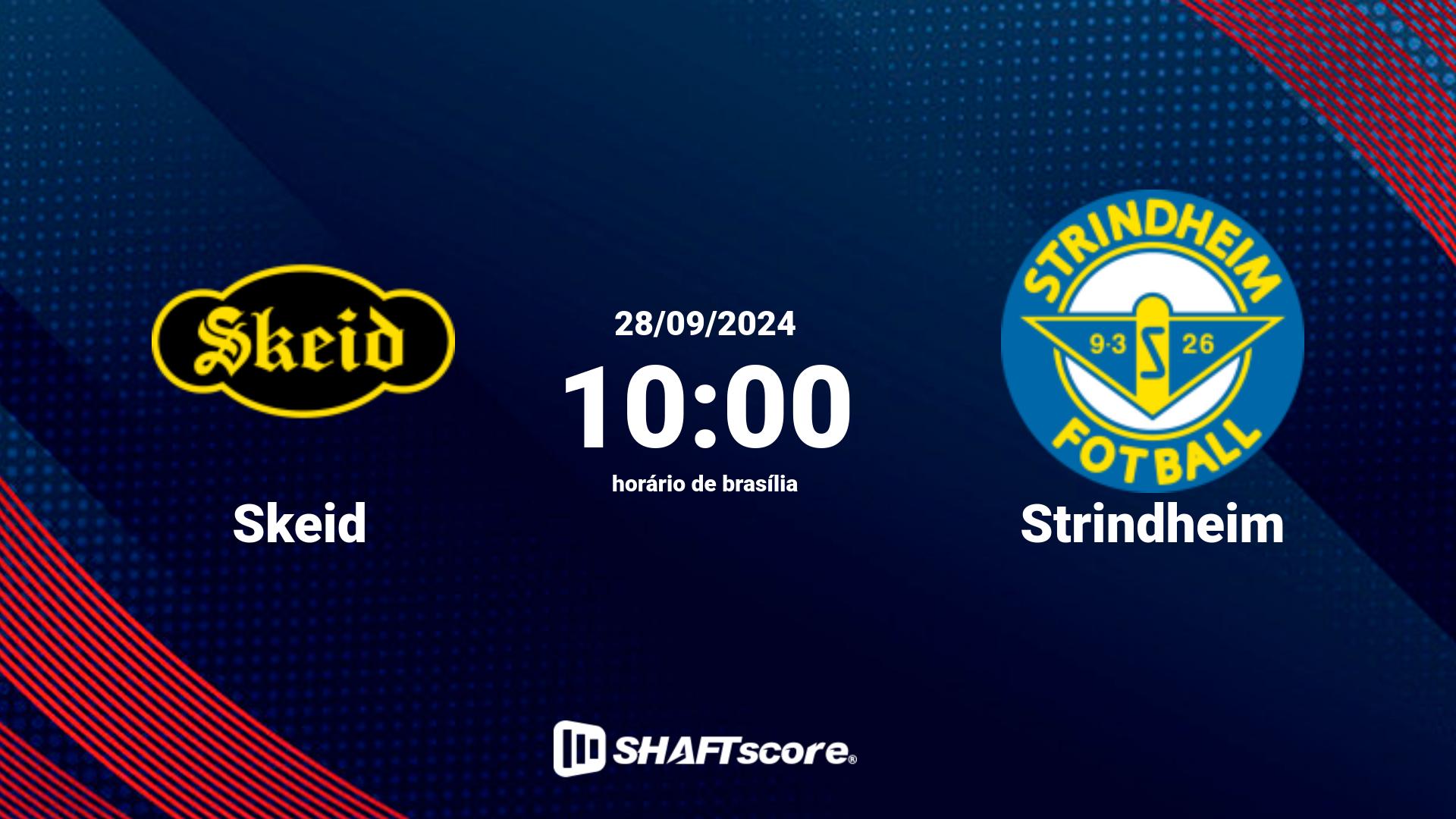 Estatísticas do jogo Skeid vs Strindheim 28.09 10:00