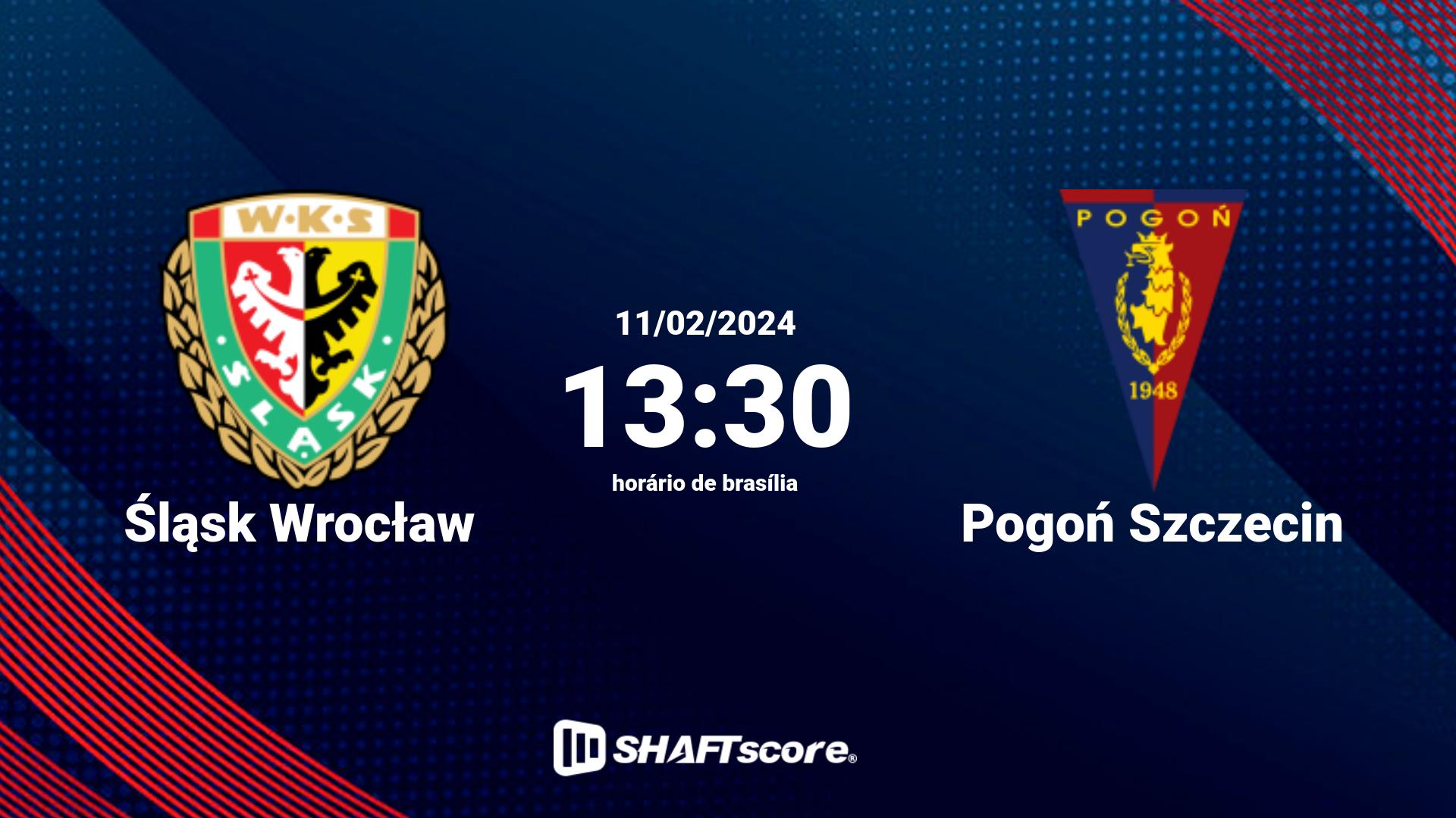 Estatísticas do jogo Śląsk Wrocław vs Pogoń Szczecin 11.02 13:30