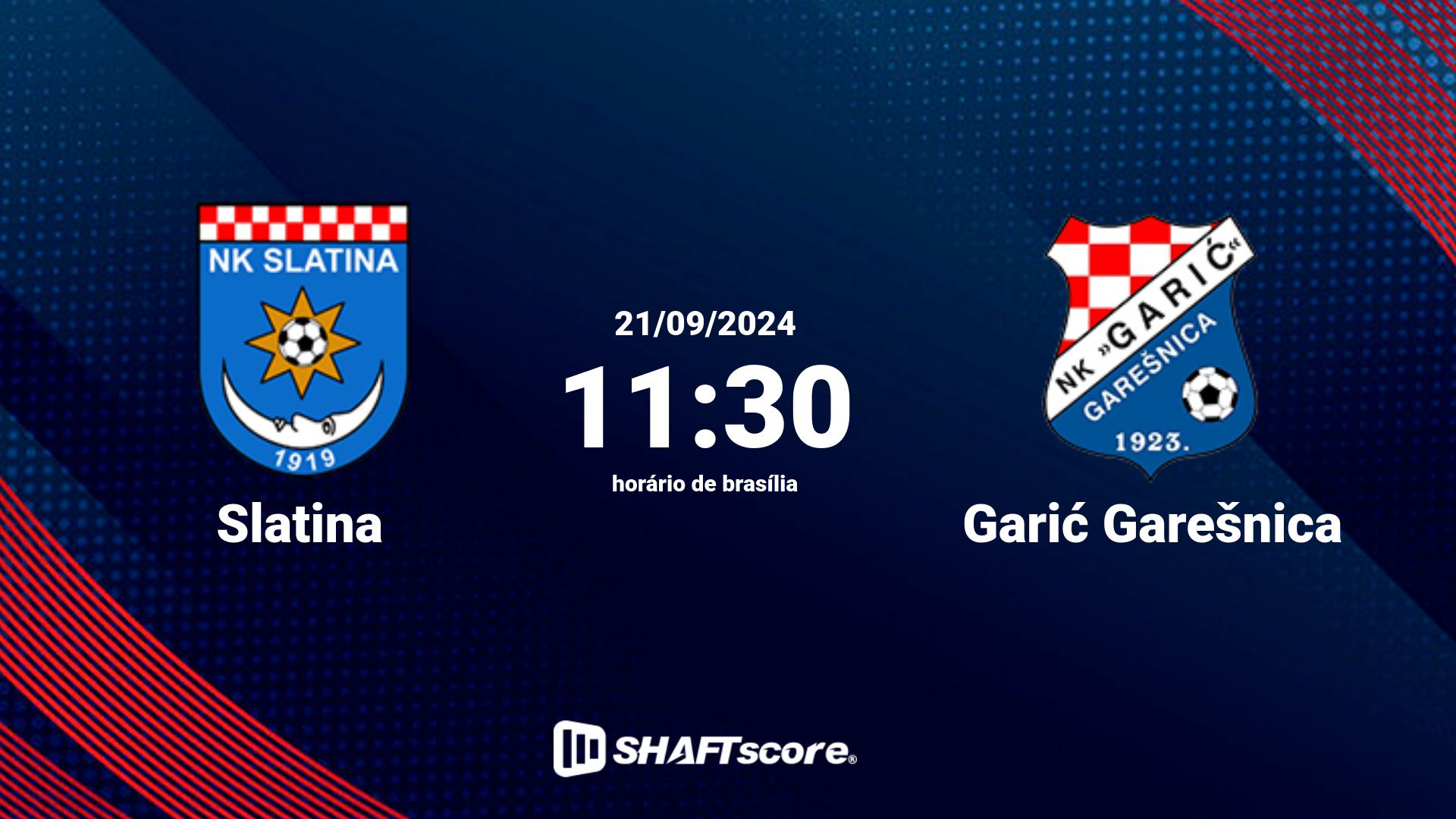 Estatísticas do jogo Slatina vs Garić Garešnica 21.09 11:30