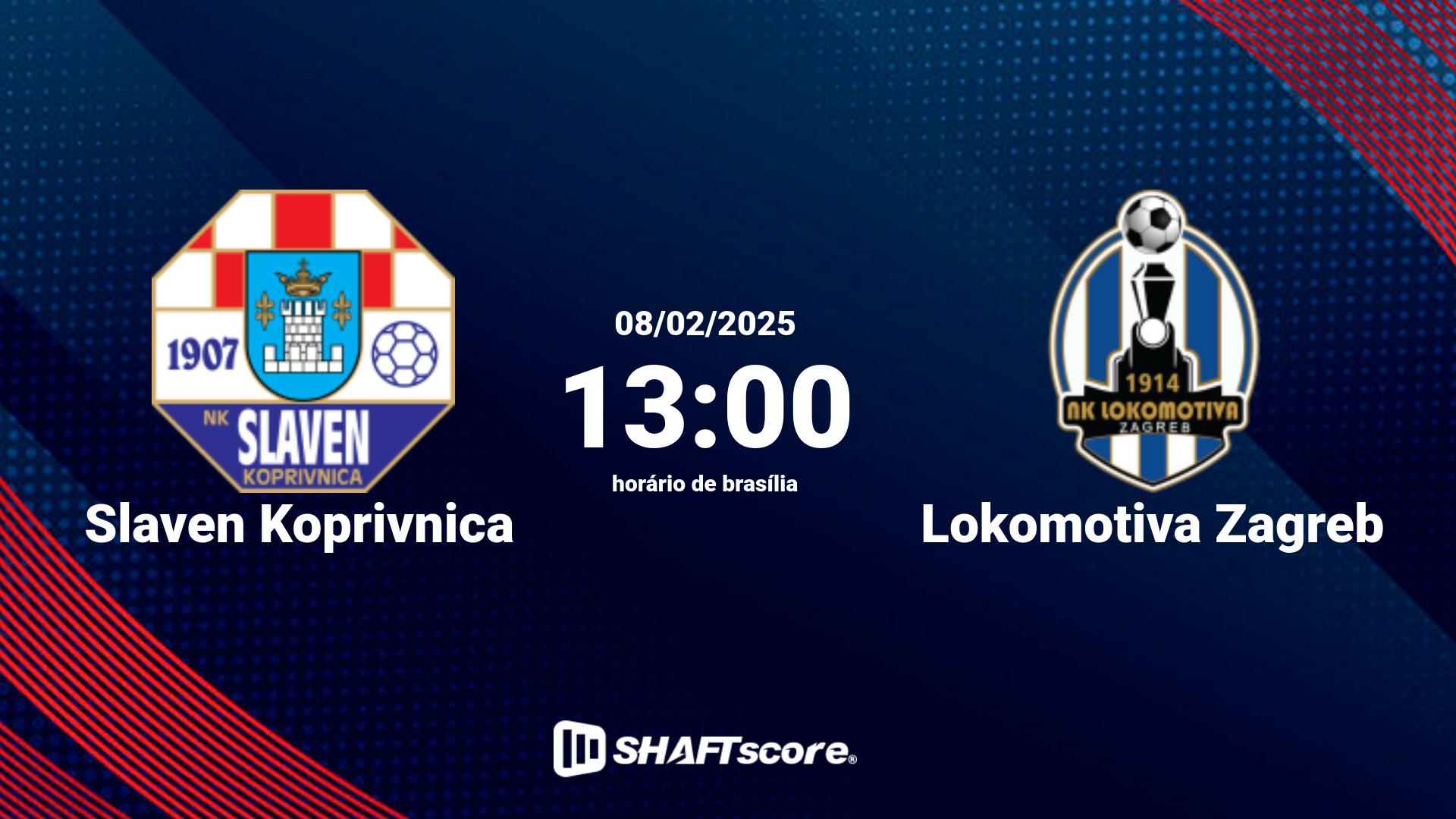 Estatísticas do jogo Slaven Koprivnica vs Lokomotiva Zagreb 08.02 13:00