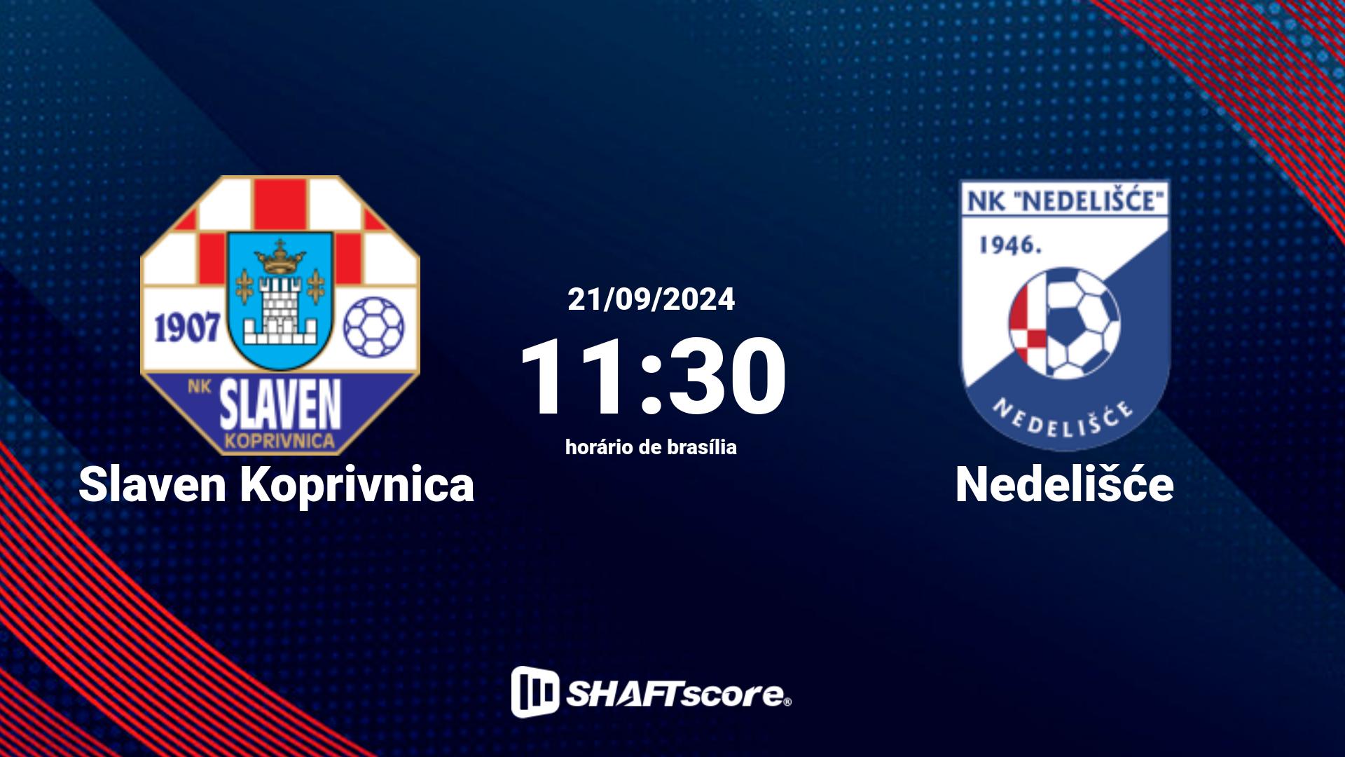 Estatísticas do jogo Slaven Koprivnica vs Nedelišće 21.09 11:30