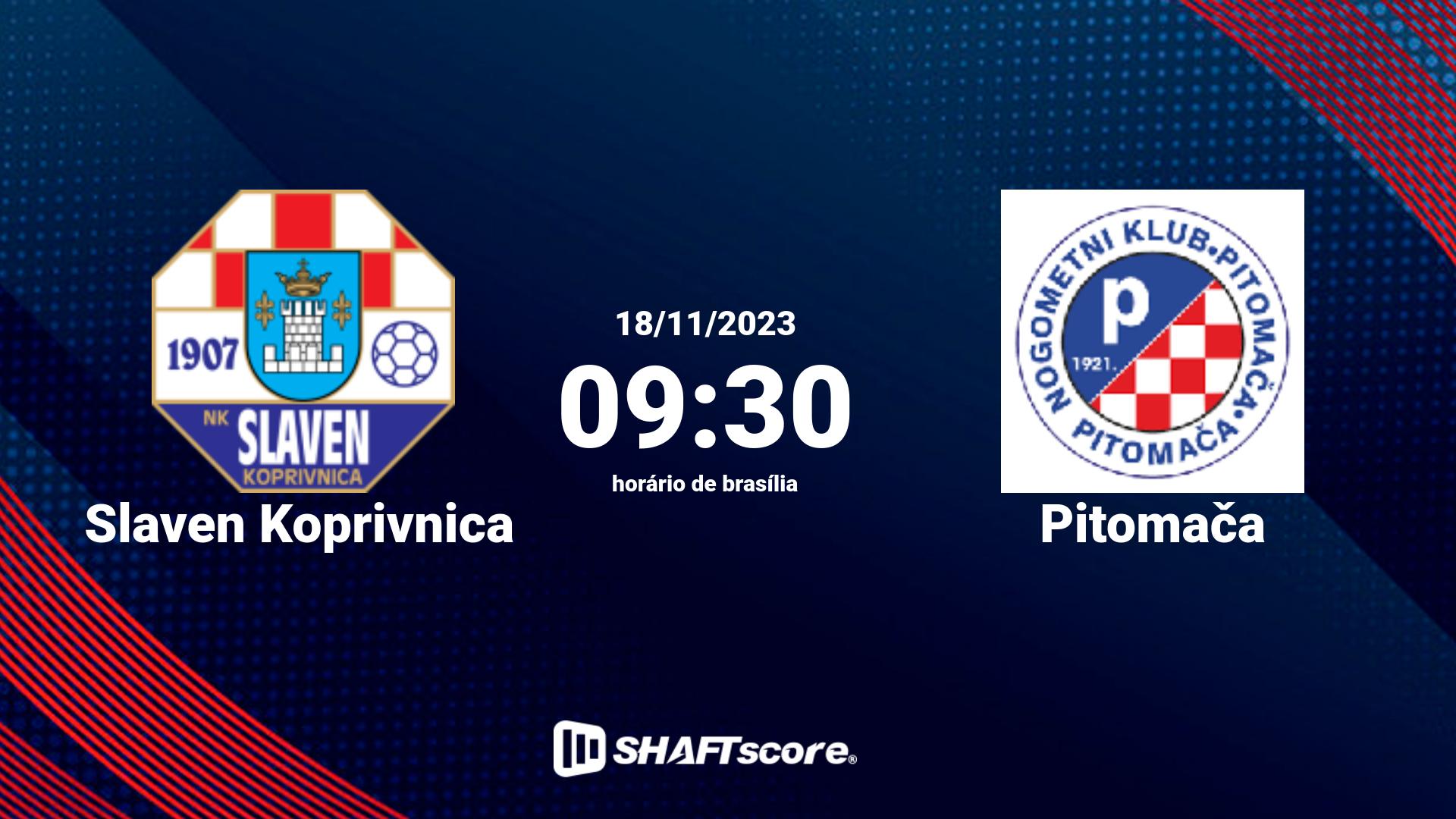 Estatísticas do jogo Slaven Koprivnica vs Pitomača 18.11 09:30