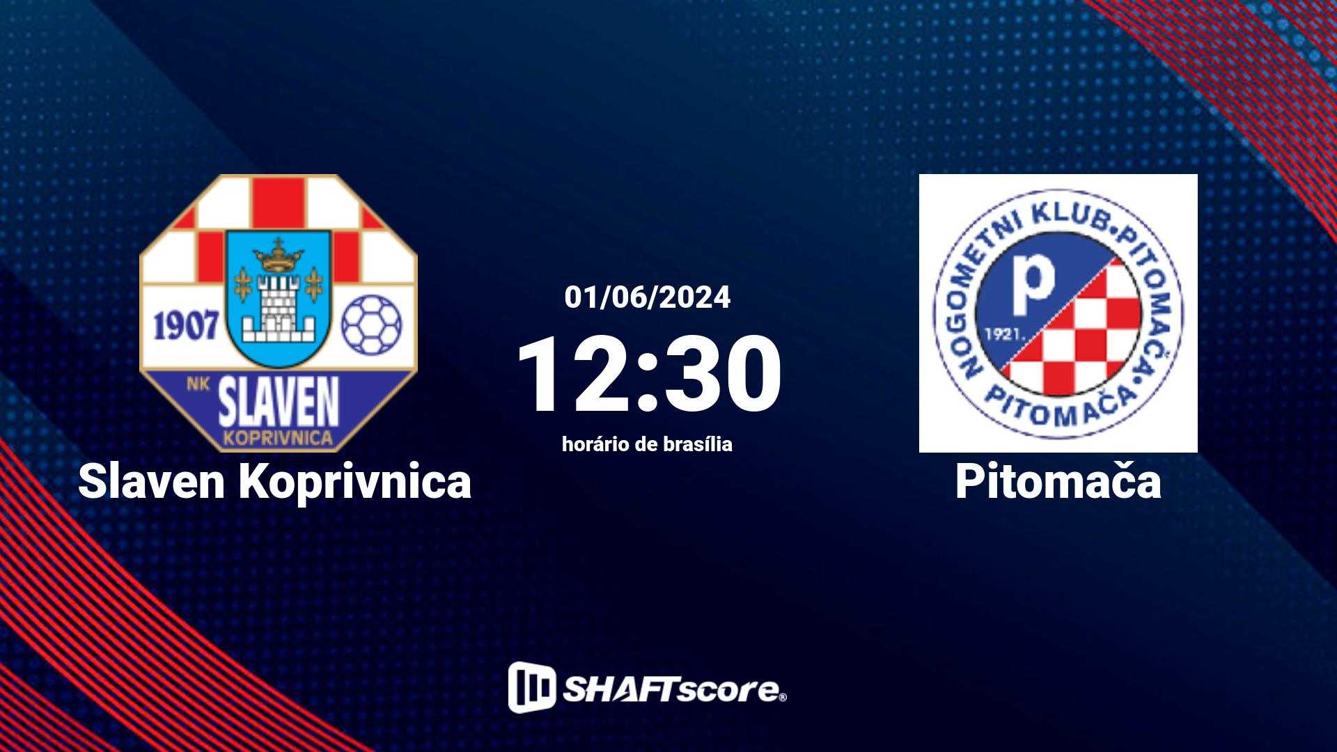 Estatísticas do jogo Slaven Koprivnica vs Pitomača 01.06 12:30