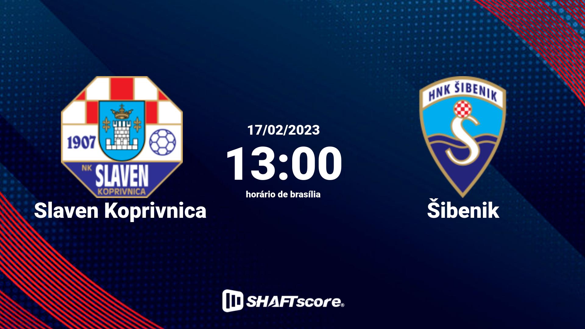 Estatísticas do jogo Slaven Koprivnica vs Šibenik 17.02 13:00