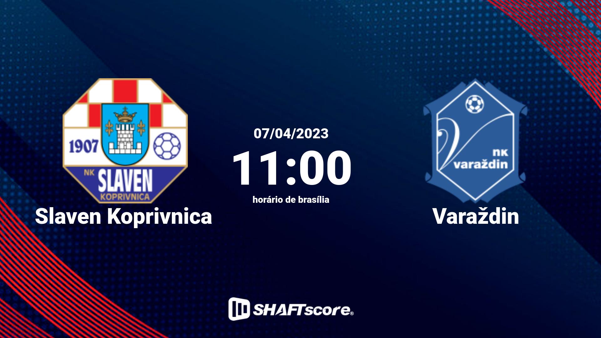 Estatísticas do jogo Slaven Koprivnica vs Varaždin 07.04 11:00