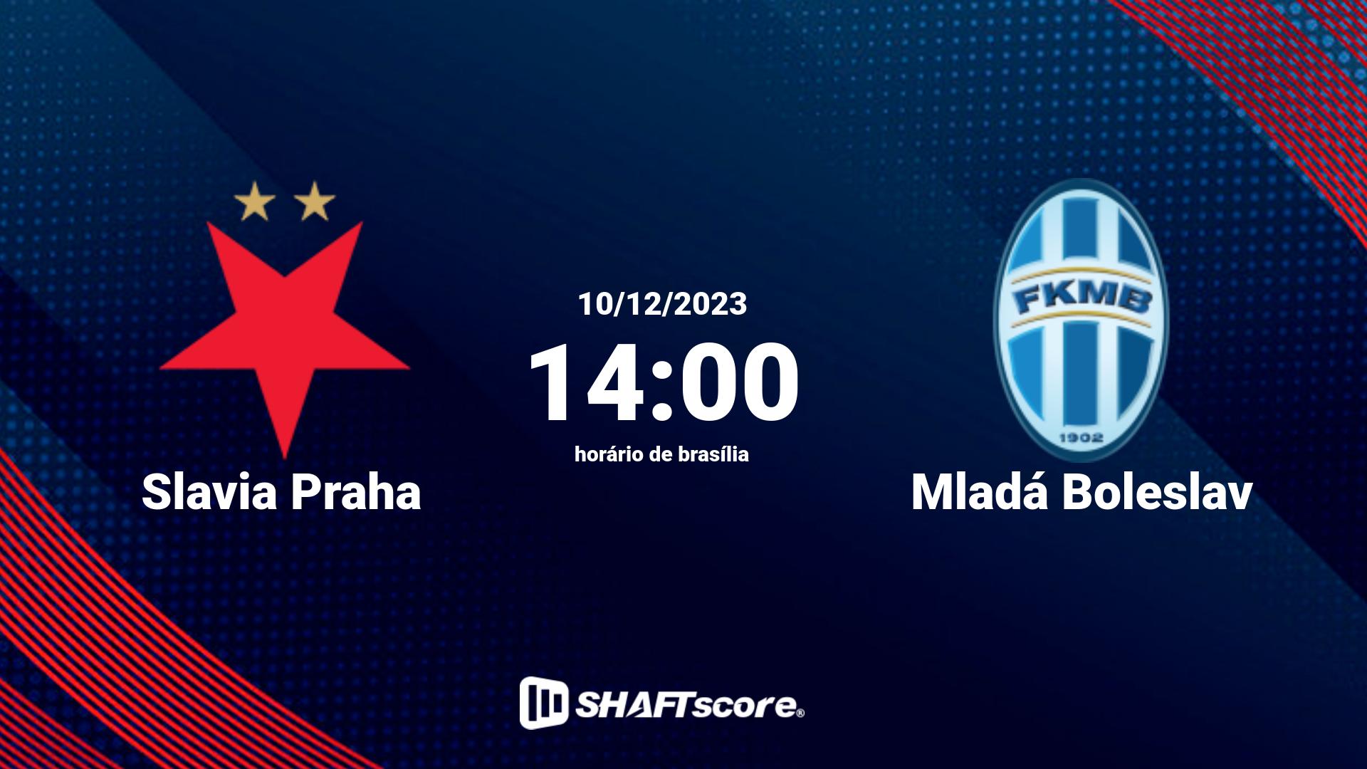 Estatísticas do jogo Slavia Praha vs Mladá Boleslav 10.12 14:00